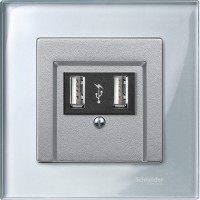 Schneider Electric Merten SM M-Elegance Стекло Серебро Рамка 1-ая MTN4010-3260 фото