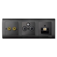Schneider Electric Merten SM Антрацит Накладка розетки TV-FM/TV-FM-SAT MTN297514 фото