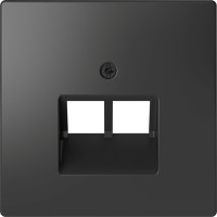 Schneider Electric Merten D-Life Антрацит Накладка центральная для розетки 2-ной RJ45 MTN4522-6034 фото