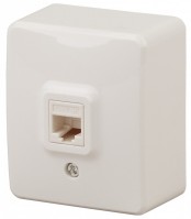 ЭРА 11-3203-02 Эксперт слоновая кость розетка RJ45 открытой установки Б0020731 фото