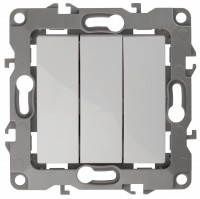 ЭРА 12-1107-01 выключатель тройной, 10АХ-250В, IP20, 12, белый Б0014669 фото
