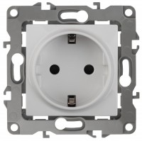 ЭРА 12-2101-01 розетка 2P+E Schuko, 16A-250В, IP20, 12, белый Б0014675 фото