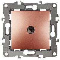 ЭРА 12-3101-14 медь розетка TV одиночная, IP20, 12 Б0019341 фото
