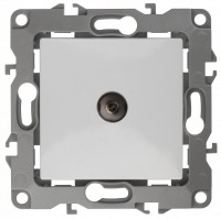 ЭРА 12-3102-01 белый розетка TV проходная, IP20, 12 Б0027431 фото