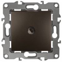 ЭРА 12-3102-13 брона розетка TV проходная, IP20, 12 Б0027438 фото