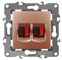 ЭРА 12-3112-14 медь розетка аудио двойная, IP20, 12 Б0027469 фото