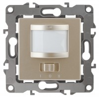 ЭРА 12-4103-04 датчик движения 2-проводной, 180-240В, 200Вт, IP20, 12, шампань Б0031254 фото