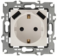 ЭРА 12-4109-02 слоновая кость розетка 2P+E 16A-250В, штор. с 2xUSB 5В-3А, 12 Б0047841 фото