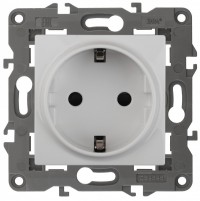 ЭРА 14-2101-01 Elegance белый розетка с заземлением Б0034264 фото