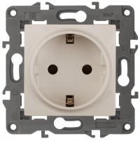 ЭРА 14-2102-02 Elegance слоновая кость розетка с заземлением, со шт Б0034273 фото