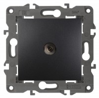 ЭРА 14-3101-05 Elegance антрацит розетка TV одиночная Б0034294 фото