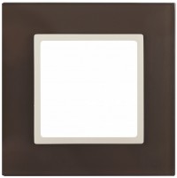 ЭРА 14-5101-31 Elegance Мокко/слоновая кость стекло рамка 1-ая Б0034485 фото