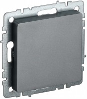 IEK Brite Base сталь заглушка c суппортом BR-PL10-K46 фото