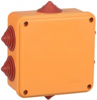 IEK Коробка распаячная огнестойкая ПС 100х100х50мм 6P 4мм2 IP55 6 вводов UKF30-100-100-050-6-4-09 фото