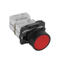 КЭАЗ Кнопка КМЕ4522м-красный-2но+2нз-цилиндр-IP54 293182 фото