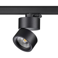 Novotech 358787 PORT NT21 101 черный Трехфазный трековый светодиодный светильник IP20 LED 25W 4000K 2200Лм 100-265V GRODA 358787 фото