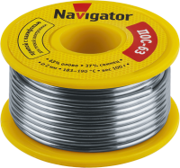 Navigator Припой 93 787 NEM-Pos05-63K-2-K100 (ПОС-63, катушка, 2 мм, 100 гр) 93787 фото
