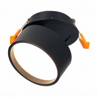 ST LUCE  ST651.438.09 Встраиваемый поворотный светильник Черный LED 1*9W 3000K 720Lm Ra>90 120о IP20 D85xH68 170-240VV ST651.438.09 фото