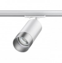 Novotech 370862 PORT NT22 белый/серебро Светильник трековый однофазный двухжильный IP20 GU10 9W 220V SLIM 370862 фото