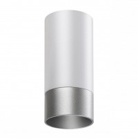 Novotech 370866 OVER NT22 белый/серебро Светильник накладной IP20 GU10 9W 220V SLIM 370866 фото
