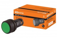 TDM Кнопка с фиксацией SB7-CAL35 d22мм 1з+1р зеленая SQ0746-0014 фото