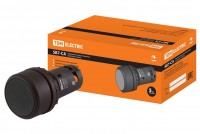 TDM Кнопка SB7-CA25 d22мм 1з+1р черная SQ0746-0010 фото