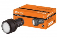 TDM Кнопка SB7-CW3161-220V(LED) d22мм 1з белая SQ0746-0023 фото