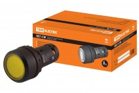 TDM Кнопка с фиксацией SB7-CWL3565-24V(LED) d22мм 1з+1р желтая SQ0746-0046 фото