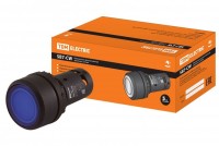 TDM Кнопка SB7-CW3661-220V(LED) d22мм 1з, синяя SQ0746-0031 фото