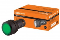 TDM Кнопка SB7-CW3361-220V(LED) d22мм 1з, зеленая SQ0746-0025 фото