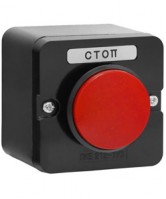 ПКЕ 212-1 У3, 10А, 660В, 1 элемент, красный гриб, накладной, IP40, пост управления  (ЭТ) ET519064 фото
