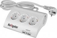 Navigator Удлинитель 71 544 NPE-USB-05-180-ESC-3X1.0 71544 фото
