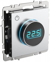 IEK Brite Base алюминий термостат электронный с индикацией  (терморегулятор) BR-RT11-K47 фото