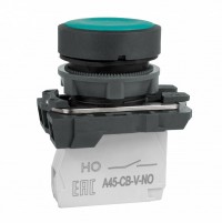 КЭАЗ Кнопка OptiSignal D22 C5-P-310 зеленая пластик 1НО XB5AA31 332181 фото