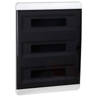 КЭАЗ Корпус пластиковый Встраиваемый OptiBox P-BVK-2-54-IP41 Прозрачная черная дверь 117960 фото