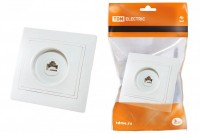 TDM Розетка компьютерная RJ45  белая 