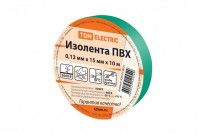 TDM Изолента ПВХ 0,13*15мм Зеленая 10м SQ0526-0024 фото