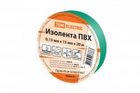 TDM Изолента ПВХ 0,13*15мм Зеленая 20м SQ0526-0014 фото