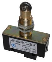 МП 1105М УХЛ3 исп.03.1А, 2-х пол., 10А, 660В, 1з+1р, IP00, толкатель с поперечным расположением ролика, фронтальный гайками, винт, микро ET523359 фото