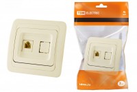 TDM Розетка TФ (RJ-11) сл. кость 