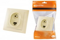 TDM Розетка телефонная RJ11 + компьютерная RJ45 сл. кость 