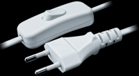 Navigator Шнур 61 724 NPS-FS-170-2x0.5-WH 1.7м с выкл. белый 61724 фото
