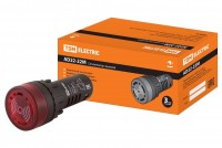 TDM Сигнализатор звуковой AD22-22M/r31 d22 мм (LED) индикация 230 В AC красный SQ0746-0004 фото