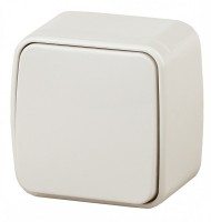 Intro 3-103-02 Переключатель, 10А-250В, IP20, ОУ, Polo, сл.кость (18/360/4320) Б0036119 фото