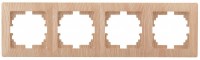 Intro 4-504-11 Рамка на 4 поста, СУ, Solo, сосна (14/140/1680) Б0043430 фото