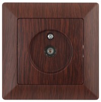 Intro 4-301-10 Розетка TV одиночная, СУ, Solo, венге (10/200/3600) Б0043373 фото