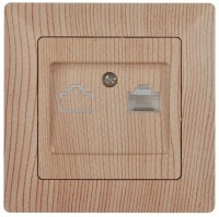 Intro 4-303-11 Розетка информационная RJ45, СУ, Solo, сосна (10/200/2400) Б0043388 фото