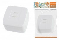 TDM Розетка TФ (RJ-11) открытой установки IP20, белая 