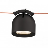 DK5540-BK Поворотный трековый светильник Belty Spot со светодиодом d100mm H107mm 48V 12W 38° 4000K IP20 черный алюминий DK5540-BK фото