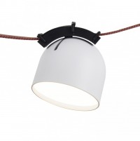 DK5540-WH+BK Поворотный трековый светильник Belty Spot со светодиодом d100mm H107mm 48V 12W 120° 4000K IP20 белый с черным алюминий DK5542-WH+BK фото